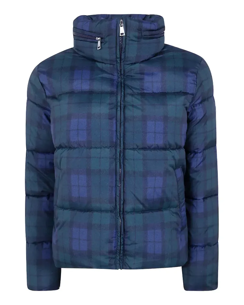 Ralph Lauren Blackwatch tartan quilted puffer jacket - Blau Blau