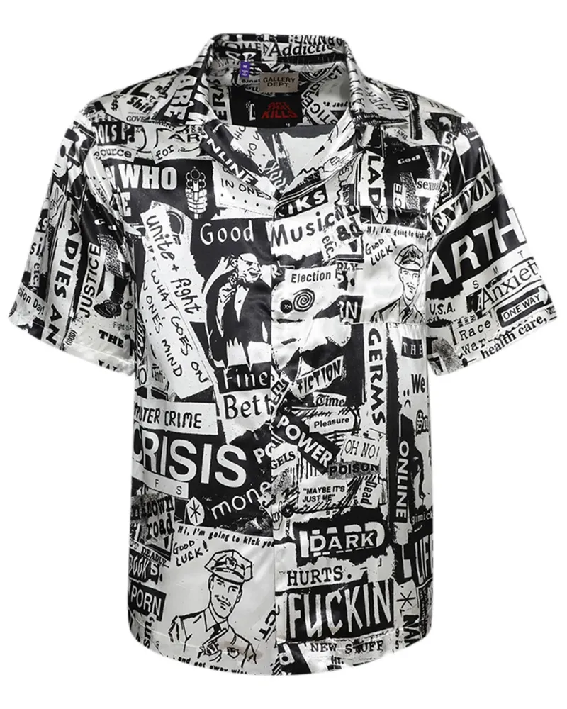 GALLERY DEPT. Wilson Hemd - Schwarz Schwarz