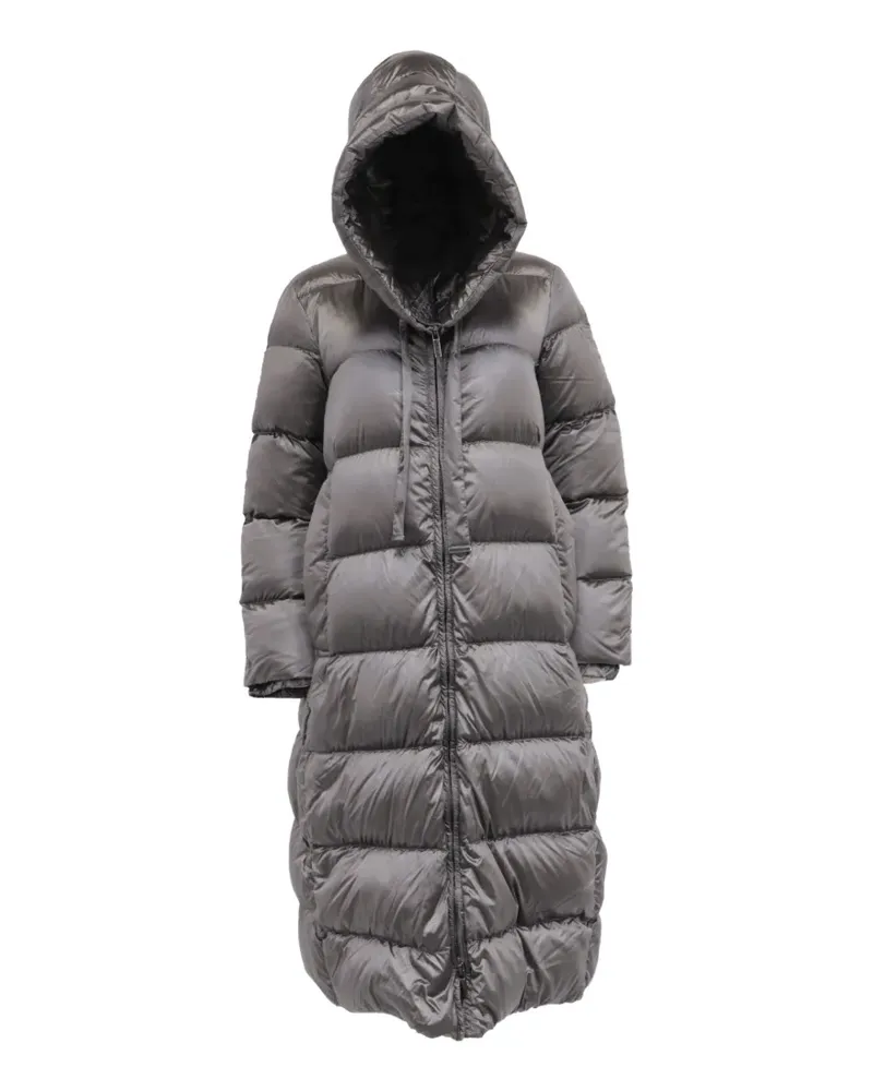 Max Mara hooded down coat - Grau Grau