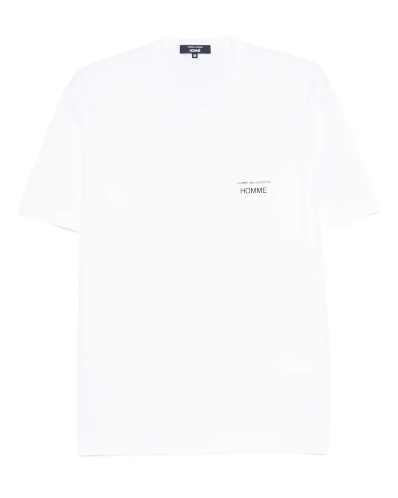 Comme des Garçons T-Shirt mit Logo-Detail - Weiß Weiß