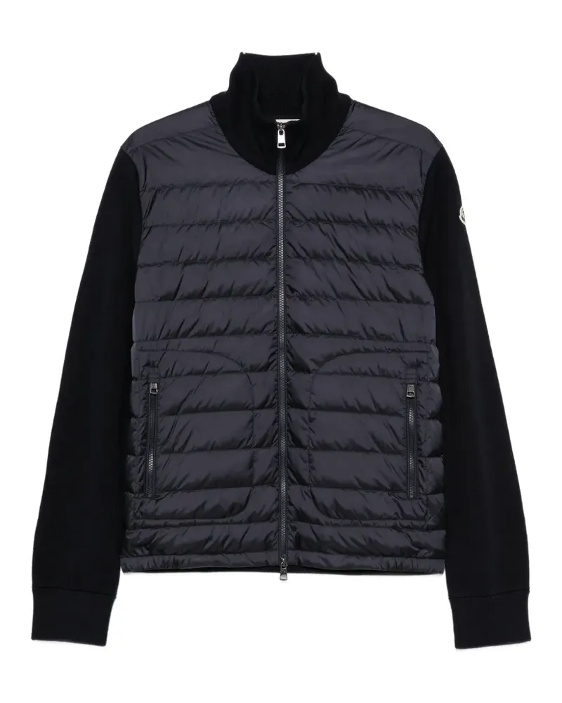 Moncler padded panelled jacket - Blau Blau