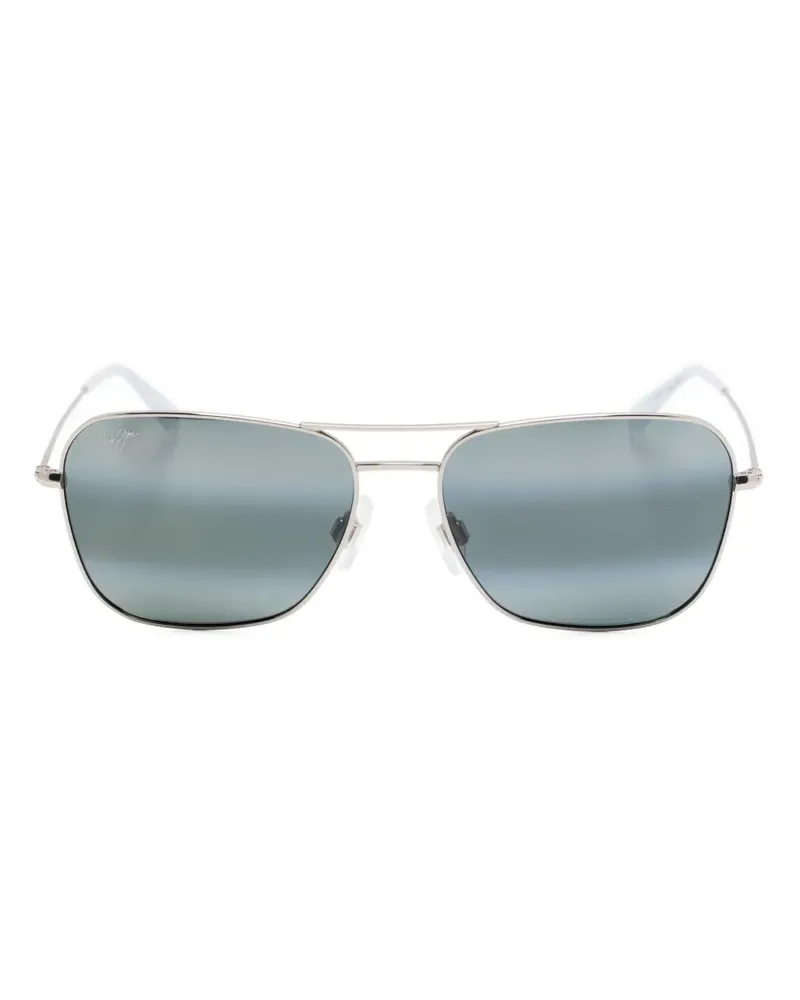 Maui Jim Na‘auao Sonnenbrille - Silber Silber