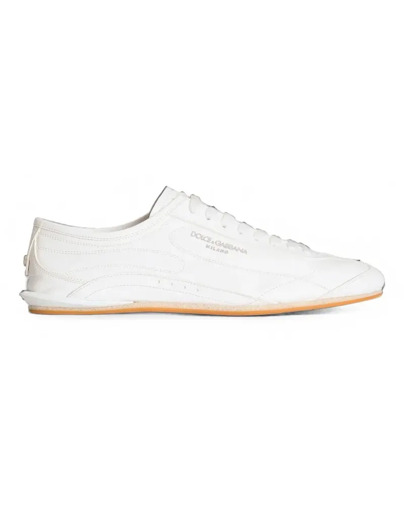 Dolce & Gabbana Open Sneakers aus Kalbsleder - Weiß Weiß