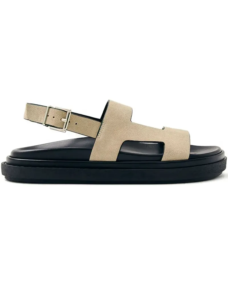 Alohas Flache Riemchensandalen - Nude Nude