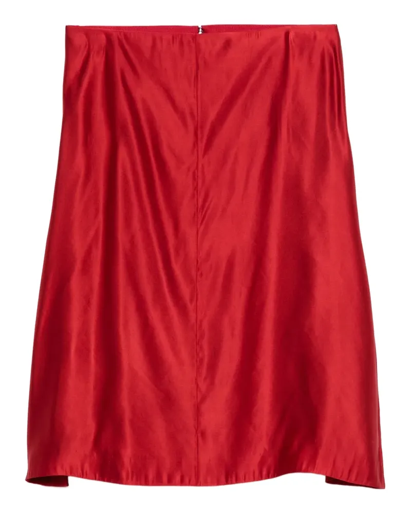 KHAITE Midirock aus Satin - Rot Rot