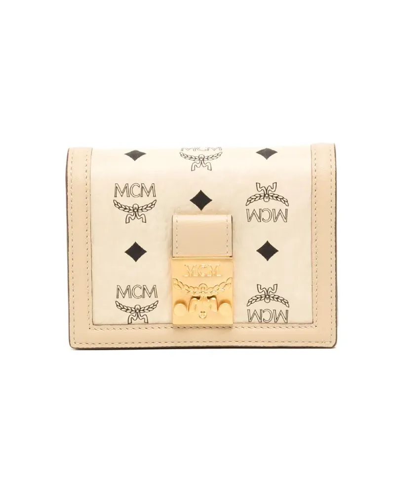 MCM Portemonnaie mit Monogramm-Print - Nude Nude