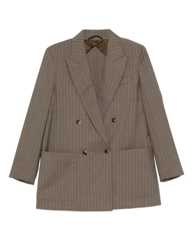 Max Mara MXMACCIAIO pinstripe double-breasted blazer - Braun Braun