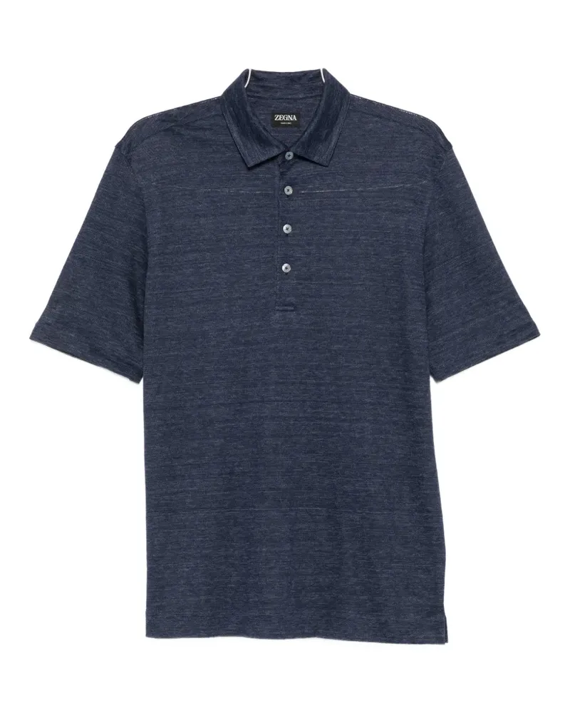 Ermenegildo Zegna button-up polo shirt - Blau Blau