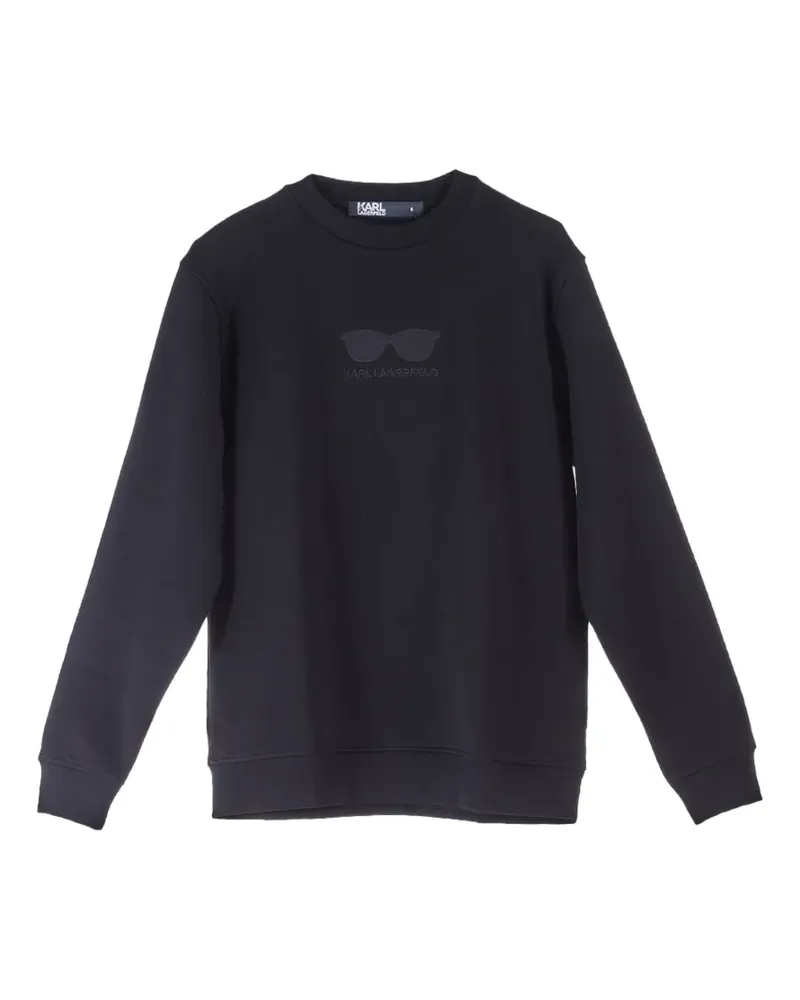 Karl Lagerfeld Karlito Sweatshirt mit Patch - Schwarz Schwarz