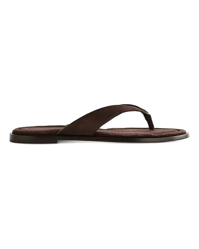 Reformation Jessie Sandalen mit Zehensteg - Braun Braun