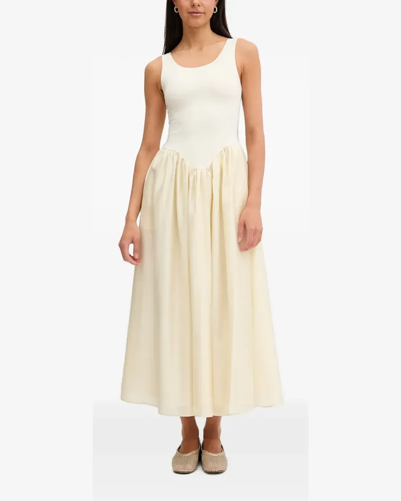 Bardot Lorie scoop-neck flared midi dress - Nude Nude