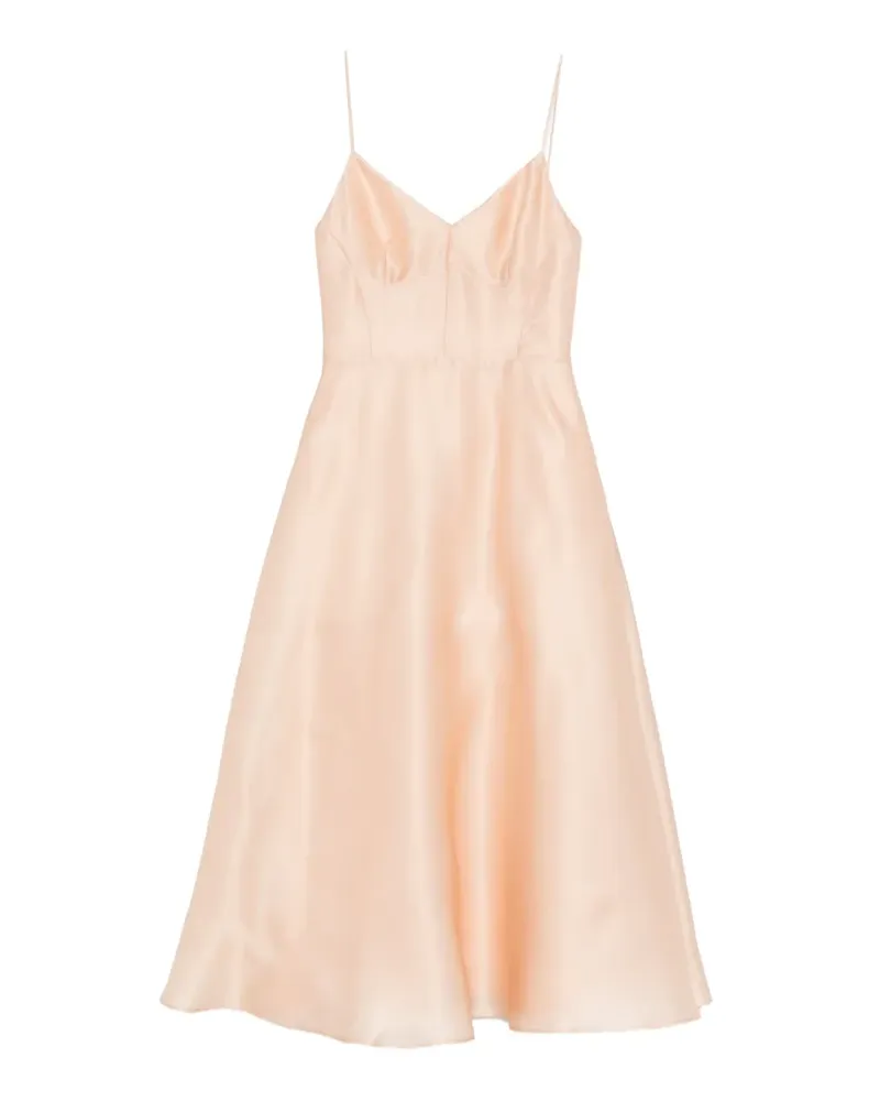 Alberta Ferretti A-line midi dress - Nude Nude