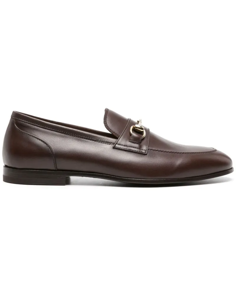 Scarosso Loafer mit Stegverzierung - Braun Braun