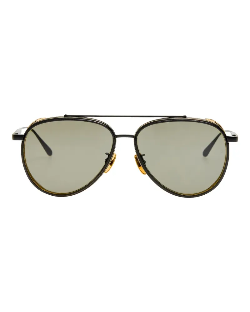 Linda Farrow Cortes pilot-frame sunglasses - Schwarz Schwarz