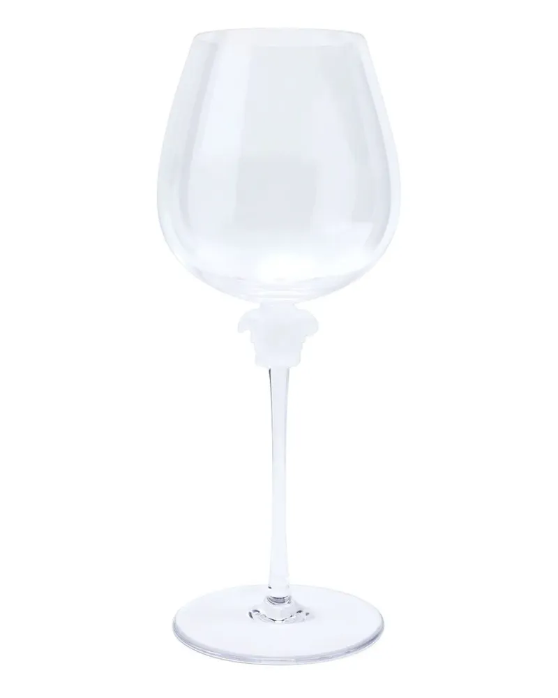 Versace Weinglas mit Medusa-Stiel - Weiß Weiß