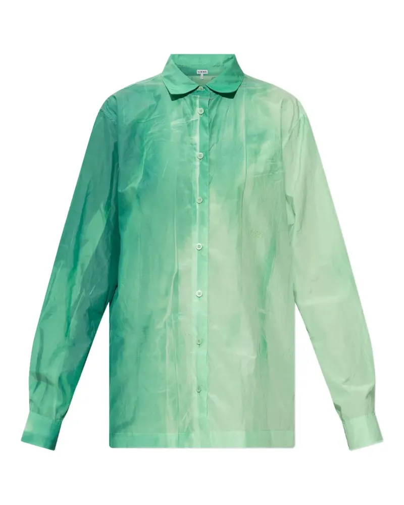 Loewe button-down cotton shirt - Grün Grün