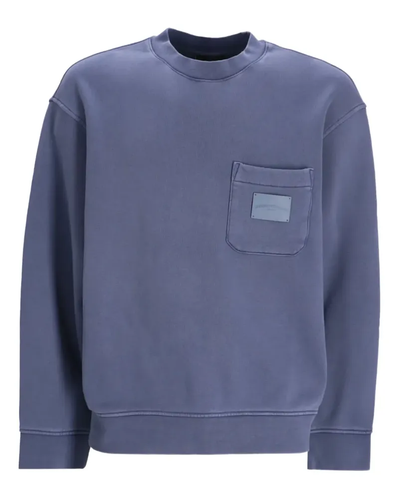 Emporio Armani Sweatshirt mit aufgesetzter Tasche - Blau Blau