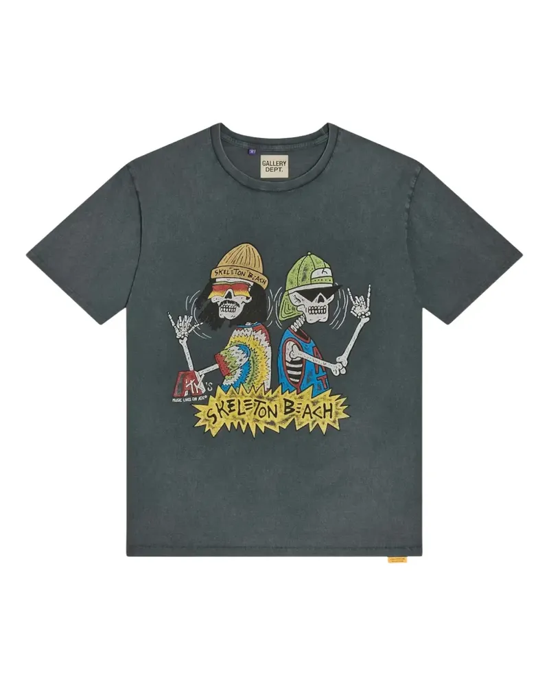 GALLERY DEPT. ATK Skeleton Beach graphic-print T-shirt - Schwarz Schwarz