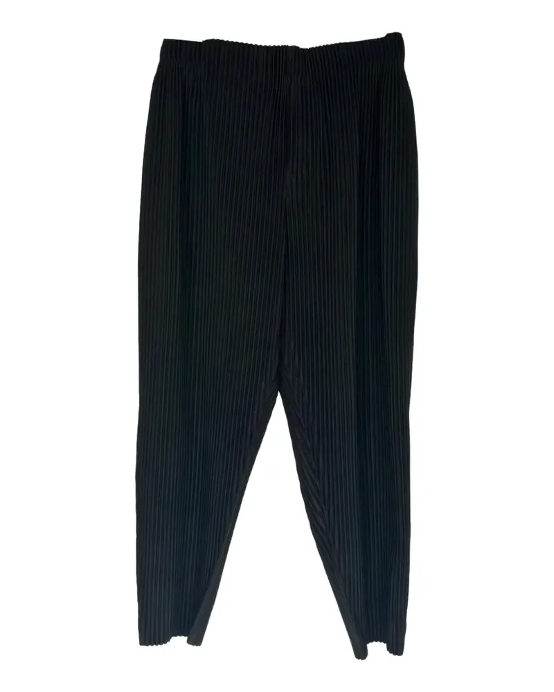 Issey Miyake Homme Plisseehose mit Falten - Schwarz Schwarz