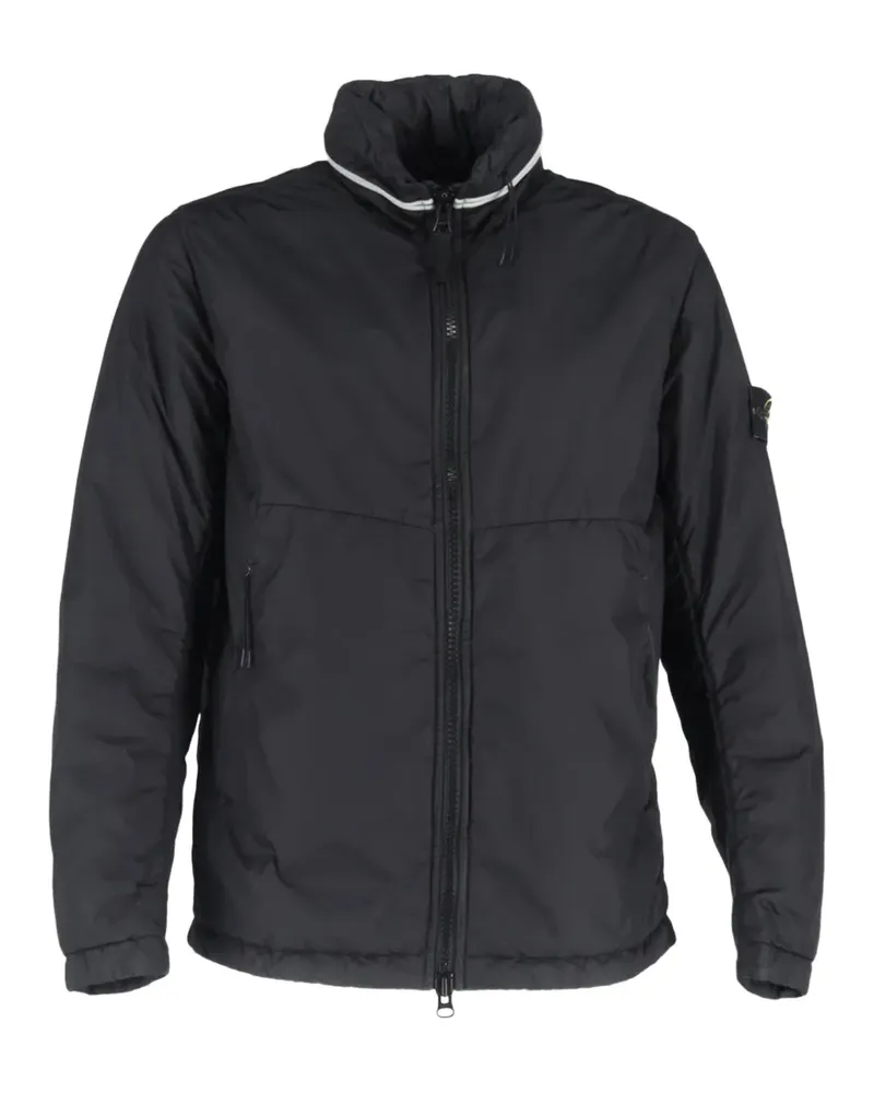 Stone Island hidden hood stripe jacket - Schwarz Schwarz