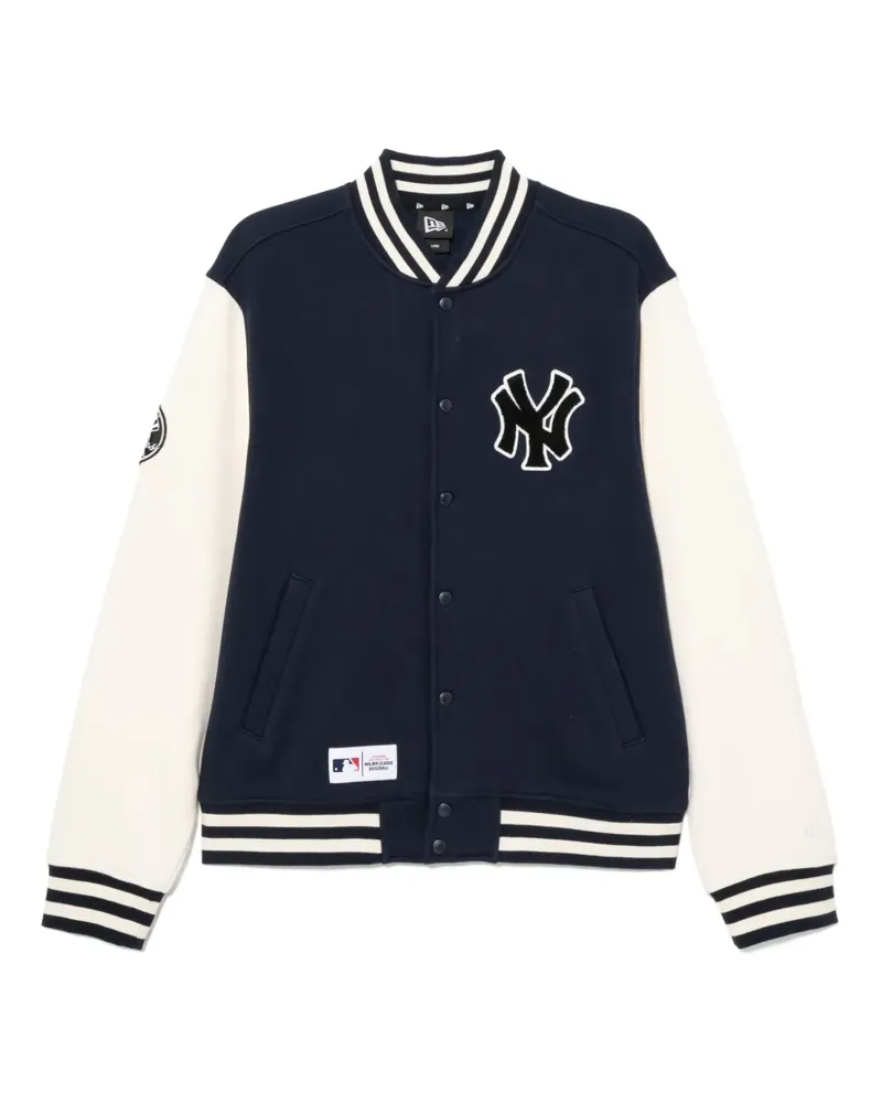 New Era Bomberjacke mit Logo-Patch - Blau Blau