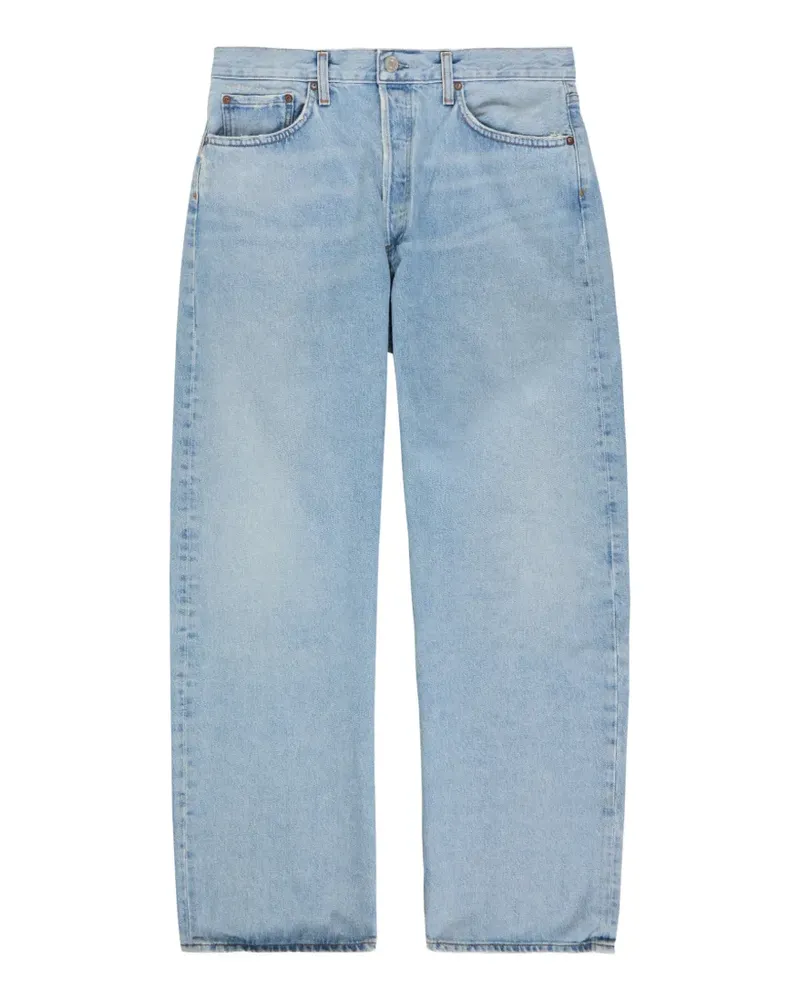 AGOLDE Ausgeblichene Straight-Leg-Jeans - Blau Blau