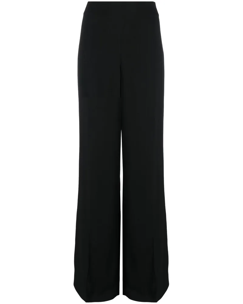 Stella McCartney Ausgestellte High-Waist-Hose - Schwarz Schwarz