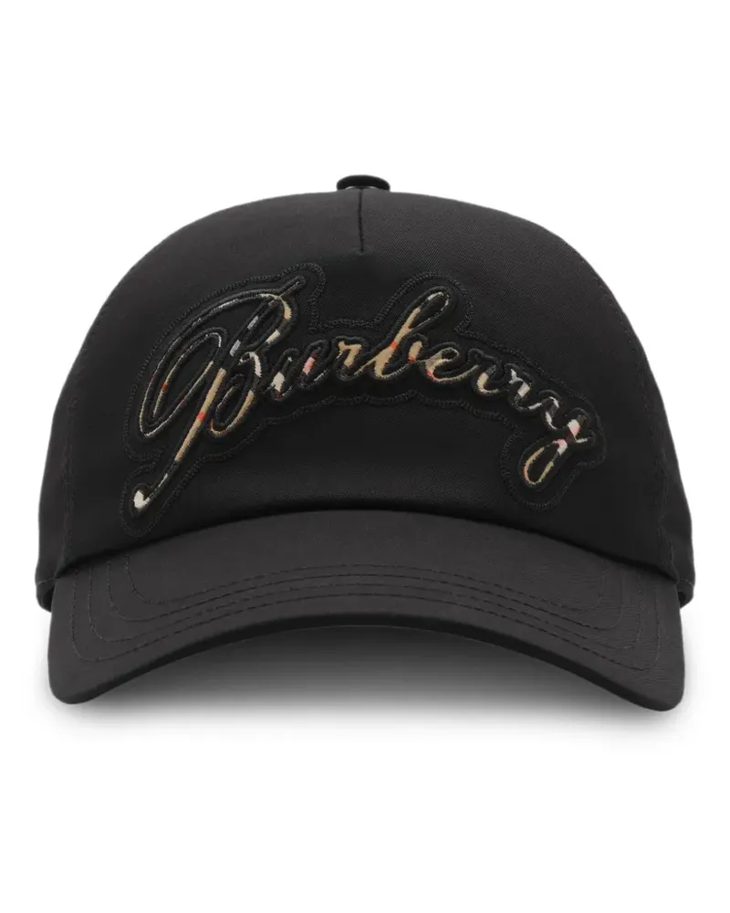 Burberry Karierte Baseballkappe - Schwarz Schwarz