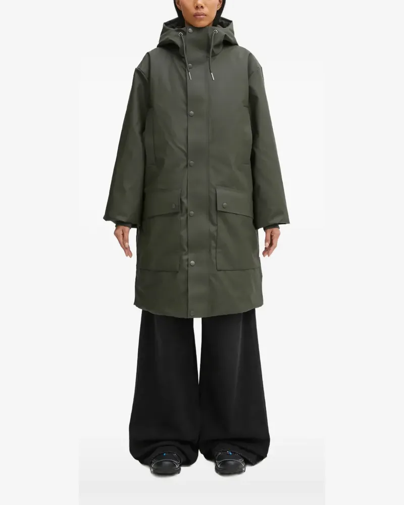 RAINS W3T3 hooded parka - Grün Grün