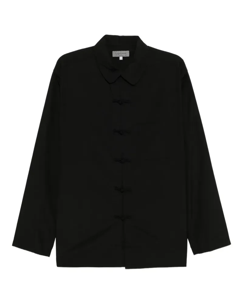 Yohji Yamamoto Langärmeliges Hemd - Schwarz Schwarz