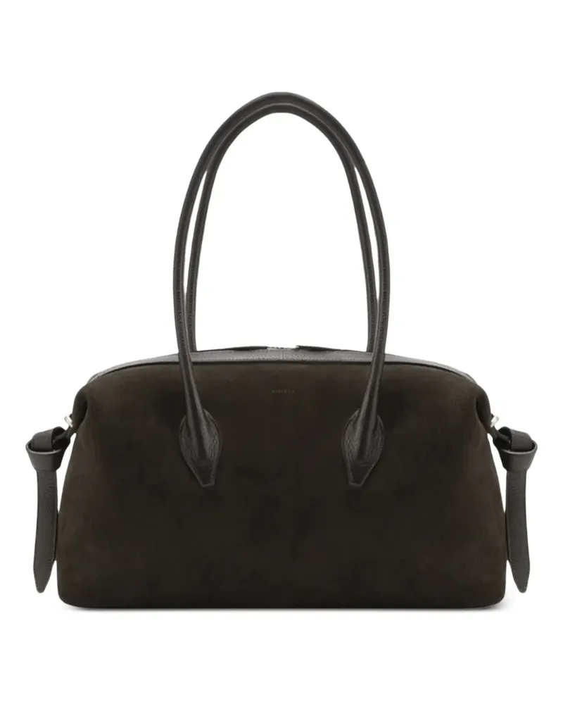 YUZEFI Brioche Tote Bag aus Wildleder - Braun Braun