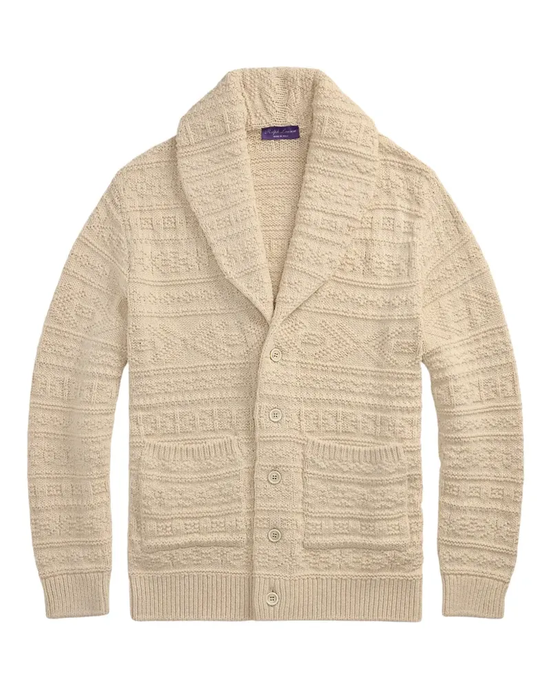 Ralph Lauren Cardigan mit Jacquardmuster - Nude Nude