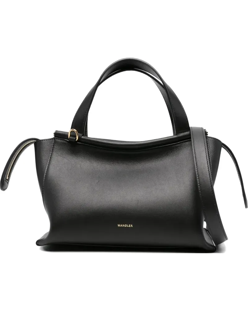 WANDLER leather tote bag - Schwarz Schwarz