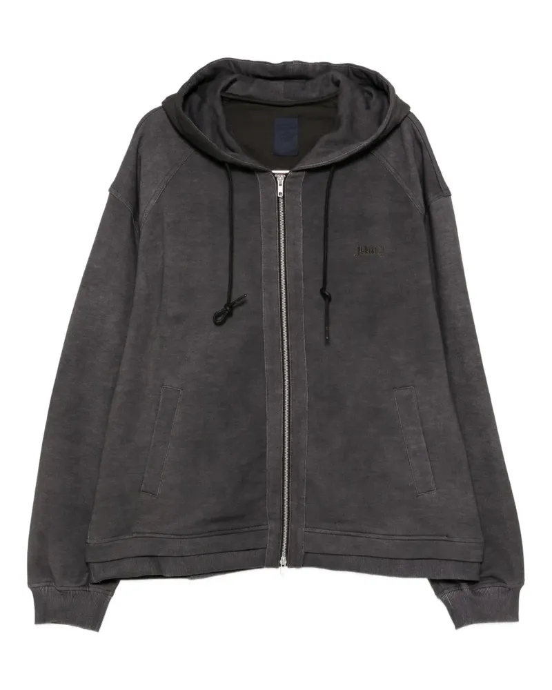 JUUN.J Hoodie mit Logo-Stickerei - Grau Grau