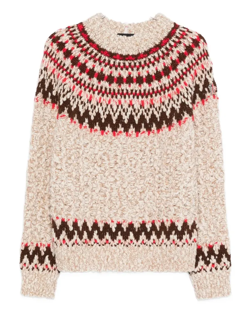 Moncler Pullover mit Fairisle-Muster - Nude Nude