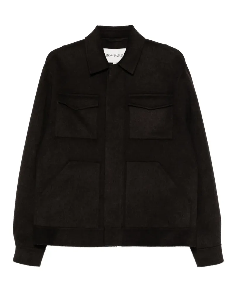 Eric Bompard Hemdjacke mit aufgesetzten Taschen - Braun Braun