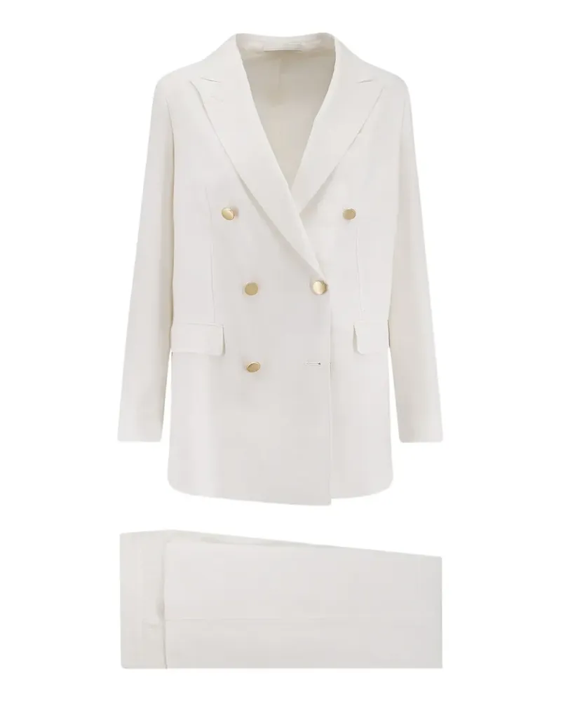 Tagliatore double-breasted buttoned suit - Weiß Weiß