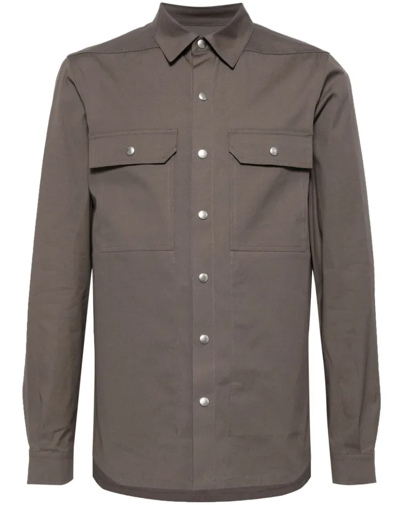 Rick Owens Klassische Hemdjacke - Braun Braun
