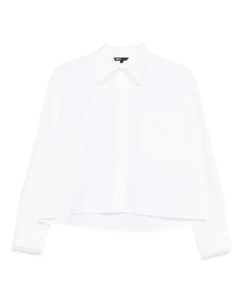 Maje Hemd mit geflochtenem Besatz - Weiß Weiß