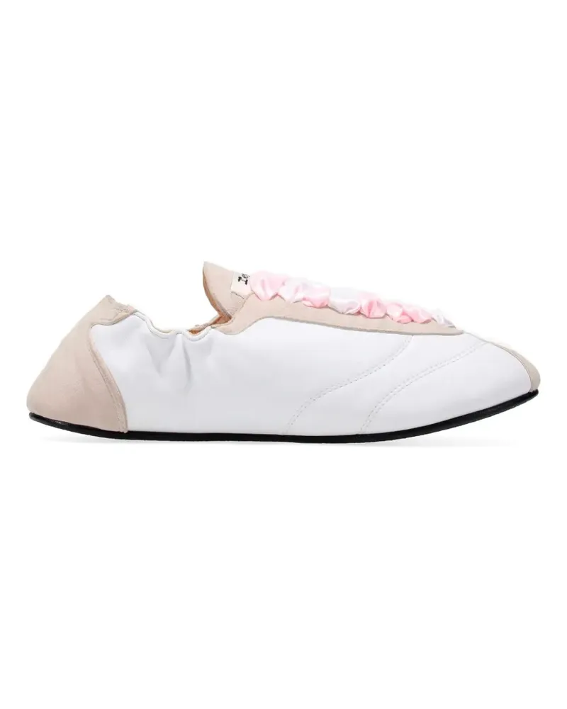 Repetto ribbon lace up sneakers - Weiß Weiß