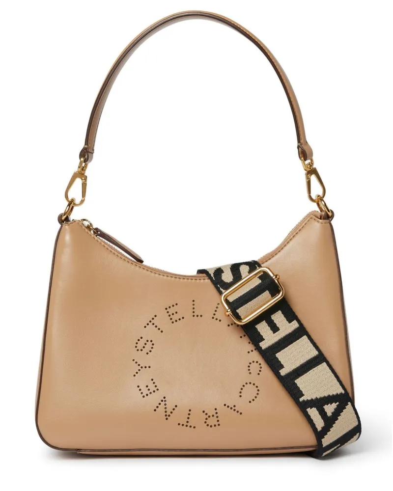 Stella McCartney Kleine Schultertasche mit Logo - Braun Braun