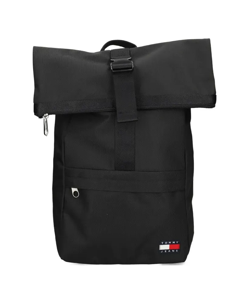 Tommy Hilfiger buckle-fastening roll-top backpack - Schwarz Schwarz