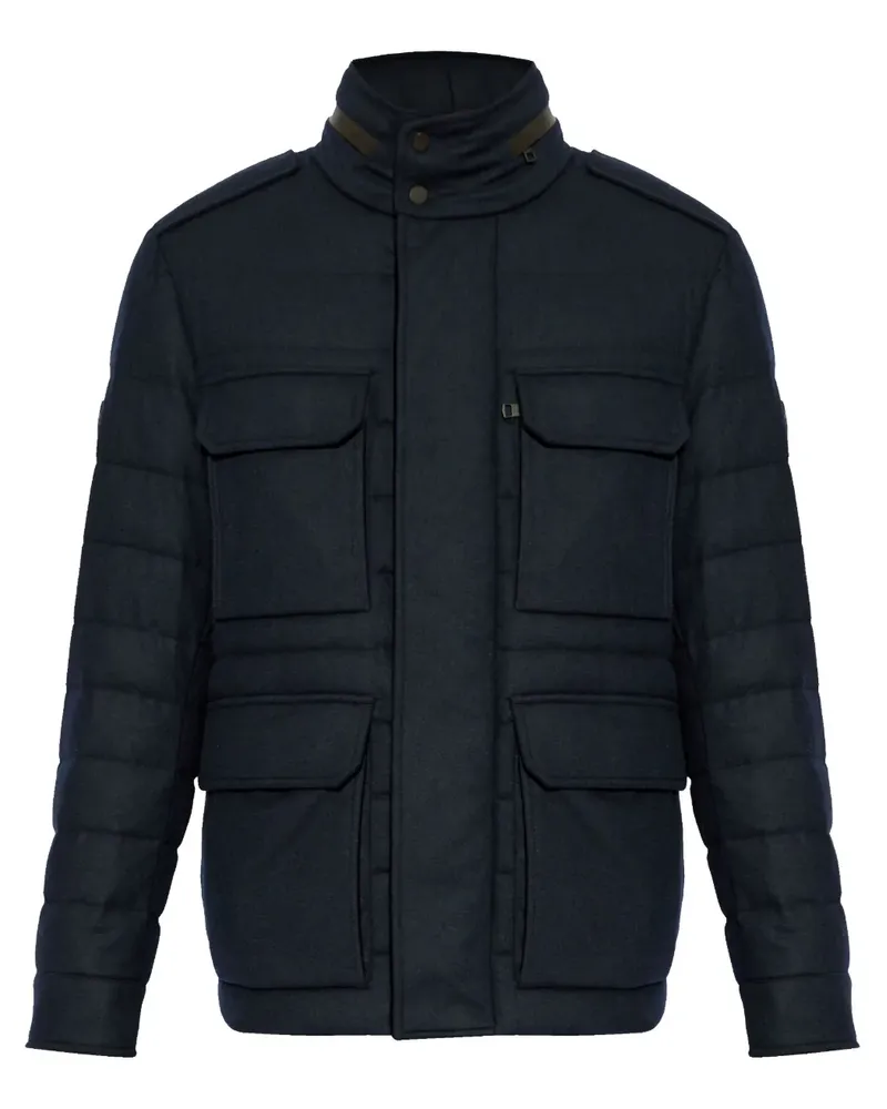 Moncler Munt Daunenjacke - Blau Blau