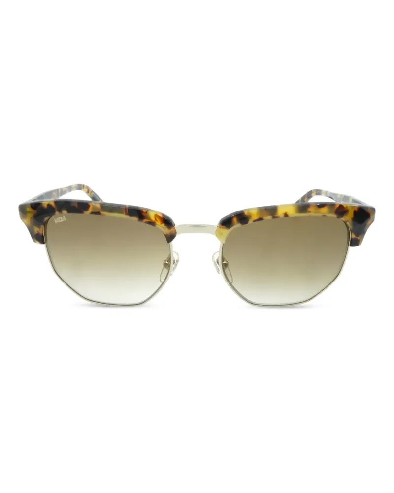 MCM Eckige Sonnenbrille in Schildpattoptik - Braun Braun