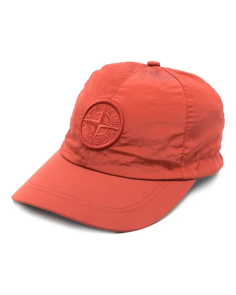 Stone Island Baseballkappe mit Logo-Patch - Rot Rot