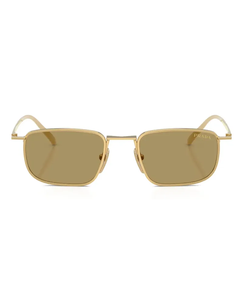 Prada rectangle-frame sunglasses - Gold Gold