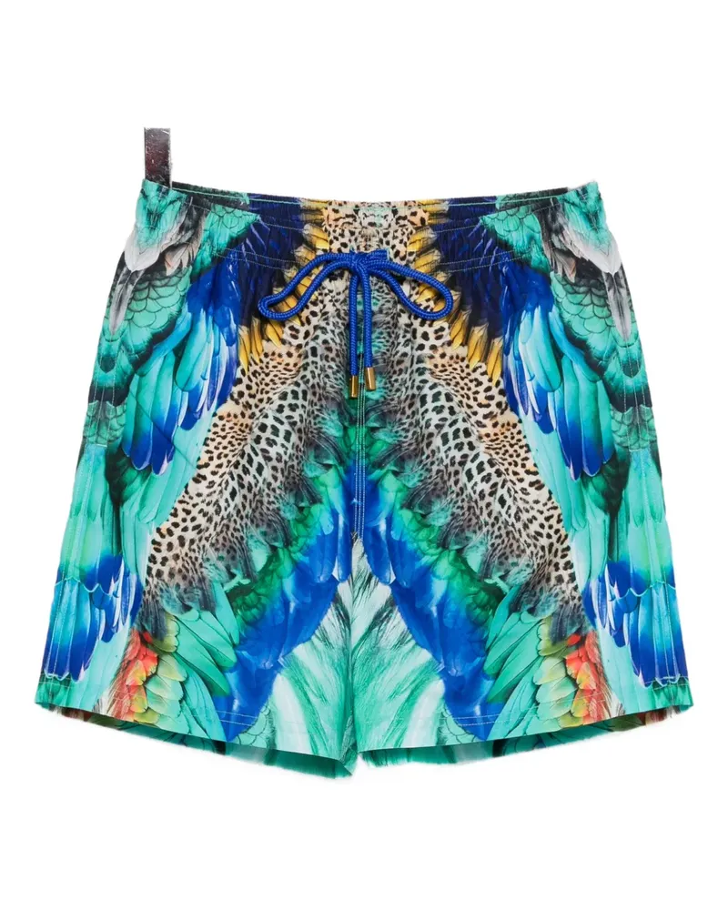 Camilla Badeshorts mit grafischem Print - Blau Blau