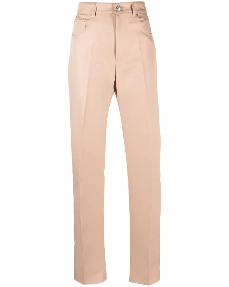 SPORTMAX High-Waist-Hose mit geradem Bein - Nude Nude