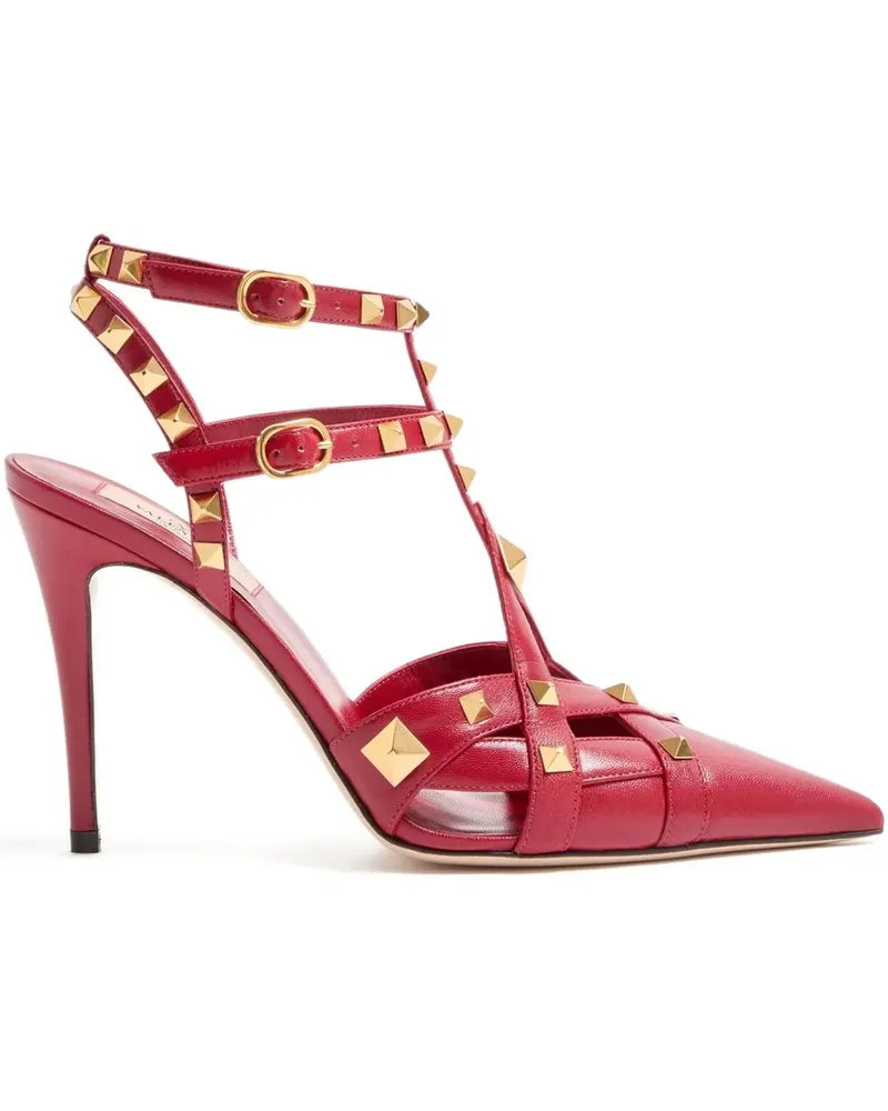 Valentino Garavani Rockstud Pumps 100mm - Rot Rot