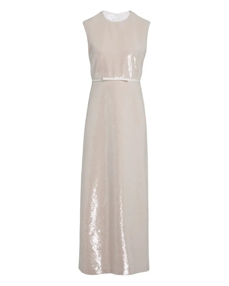 Giambattista Valli Midikleid mit Pailletten - Nude Nude